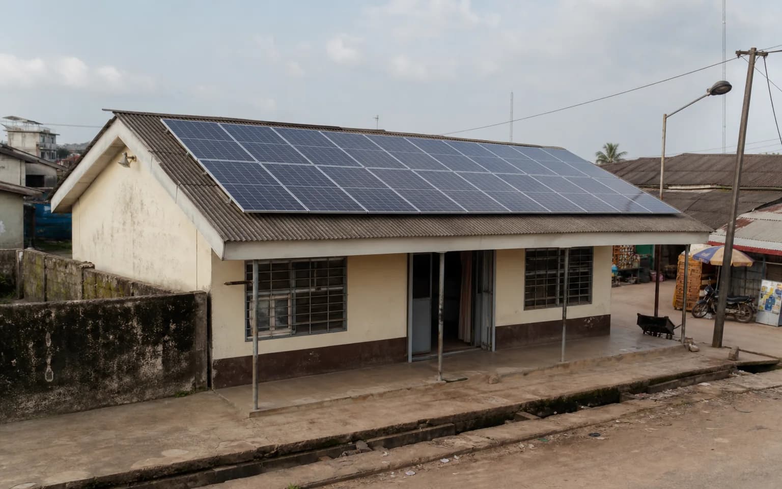 Illustrative visual for Pharmacy Solar + Storage Backup — Nigeria