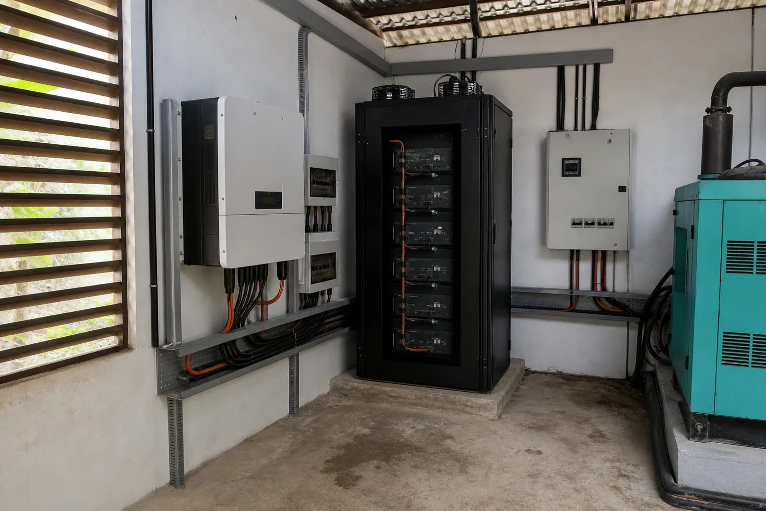 Illustrative equipment context for Remote Microgrid + Hybrid Power