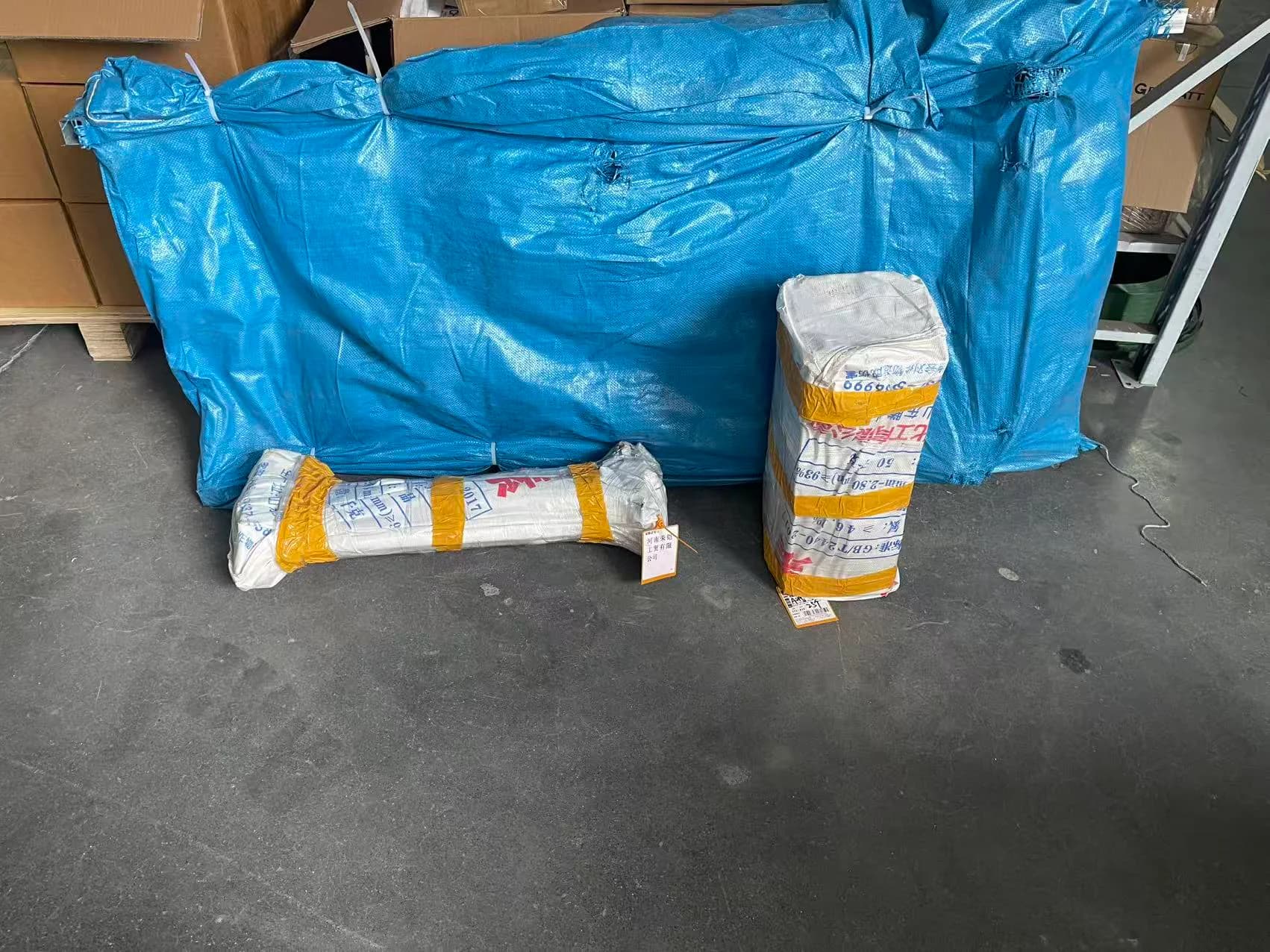 Rongkai Solar: Crated equipment prepared for international logistics.