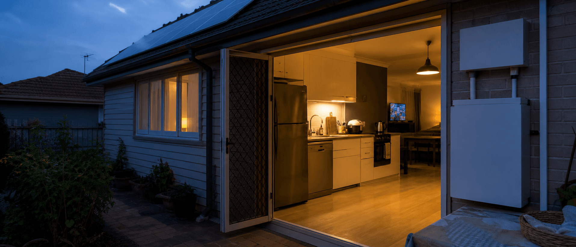 Is a 5kWh solar battery enough for evening use?