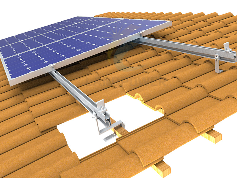 Adjustable Aluminium Tile Roof Hook Solar Mounting