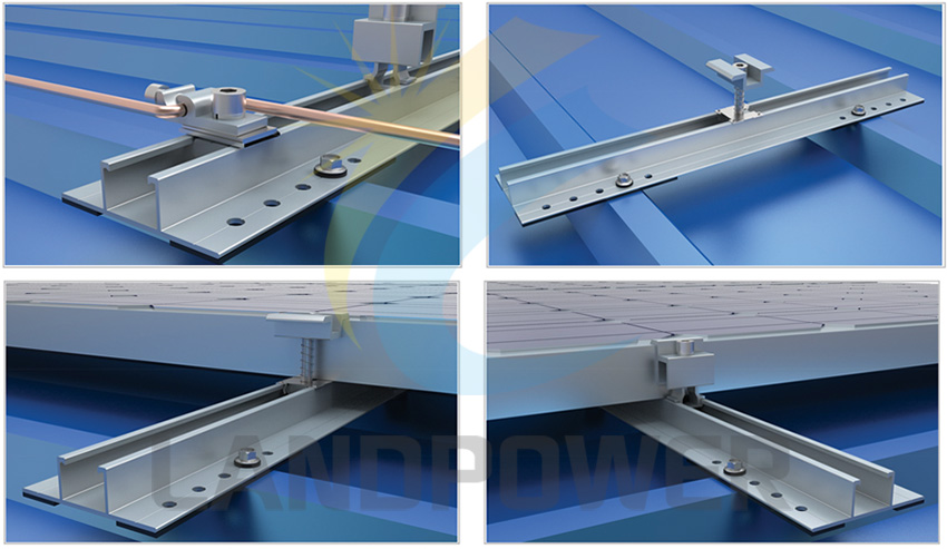 mini rail for trapezodal roof