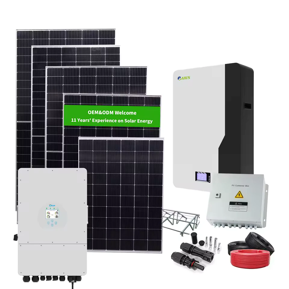 8 kW Hybrid Solar System for Home Use