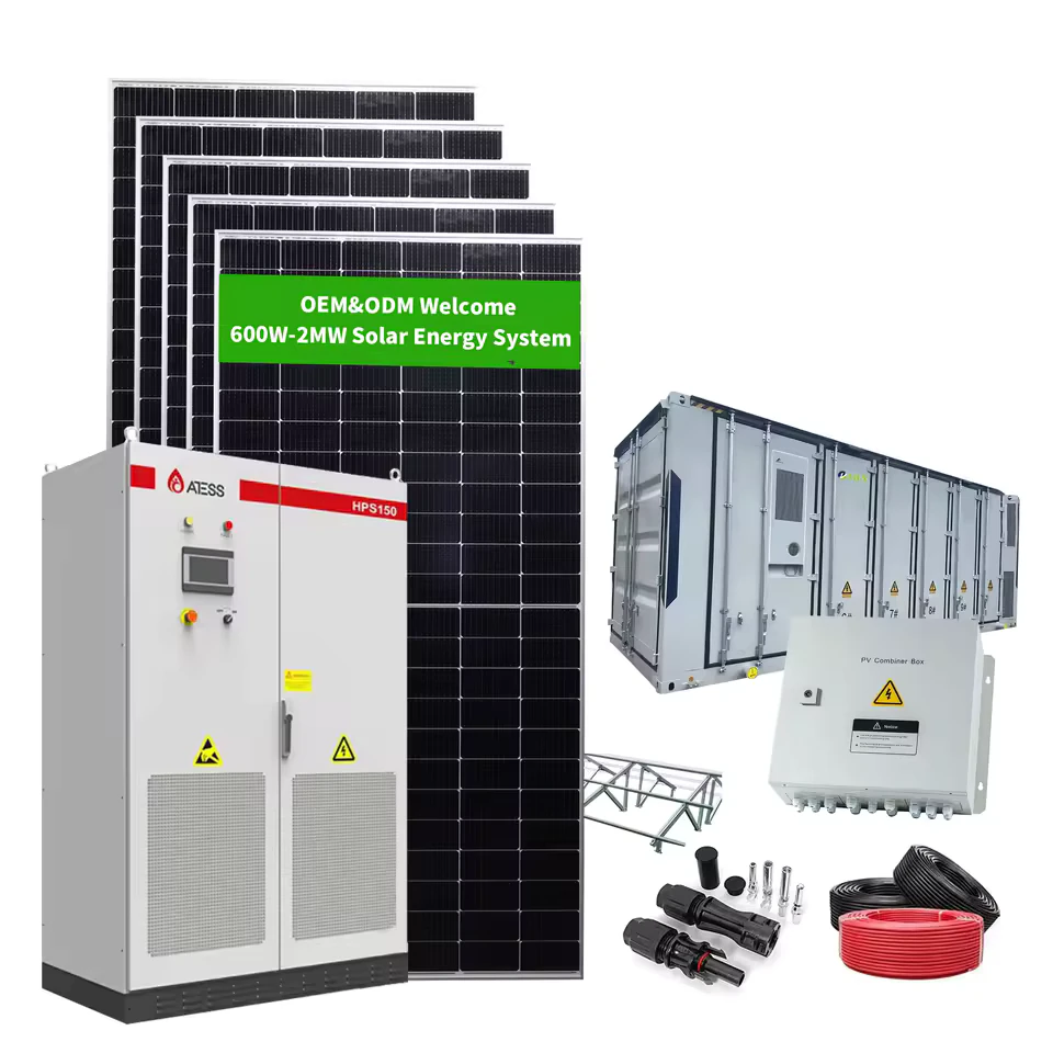 1 MW On-Grid Solar System for Commercial & Industrial Use