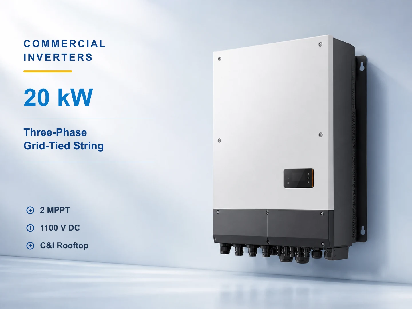 20kW Three-Phase Commercial String Inverter for residential solar systems
