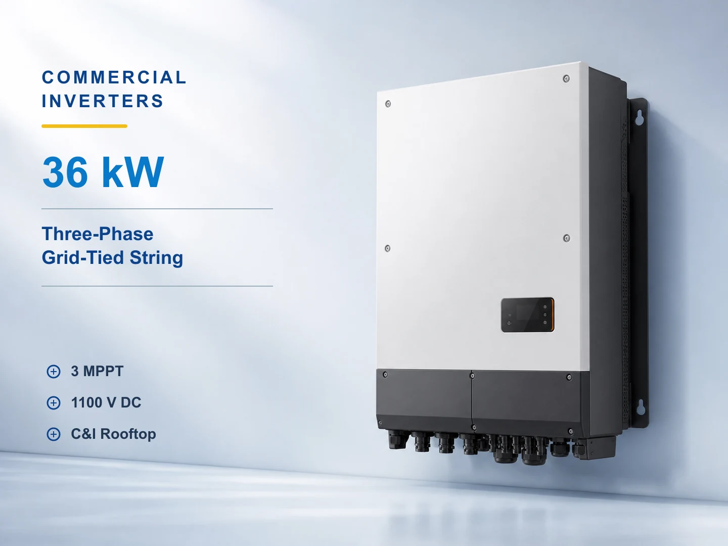 36kW Three-Phase Commercial String Inverter for residential solar systems
