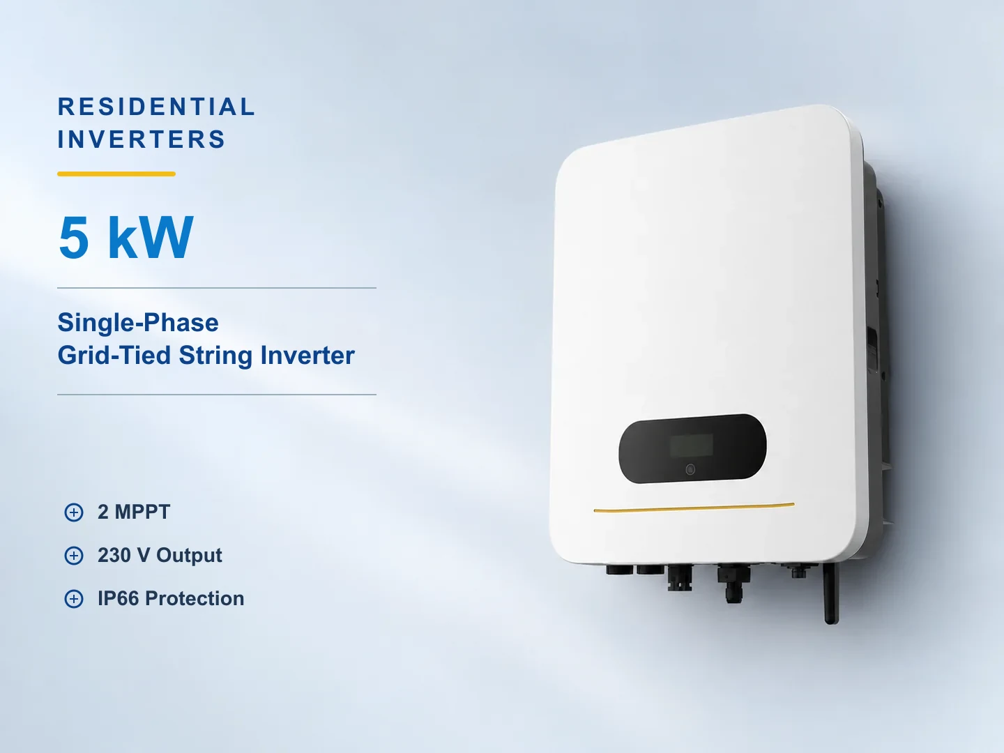 5kW Single-Phase Grid-Tied String Inverter for residential solar systems