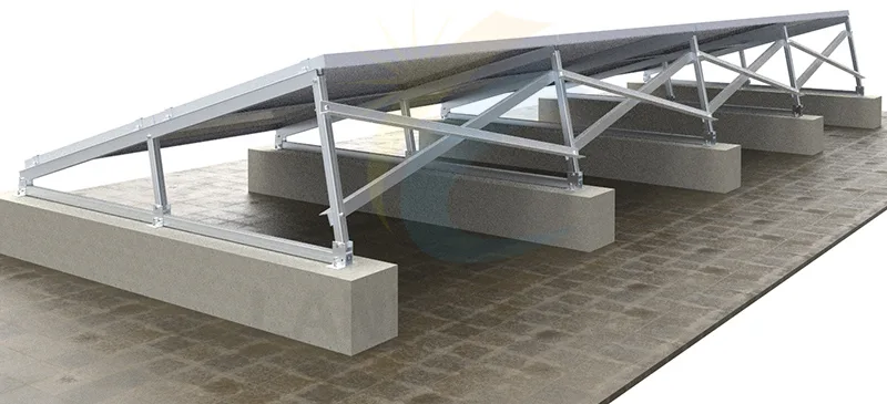 concrete flat roof solar mounting
