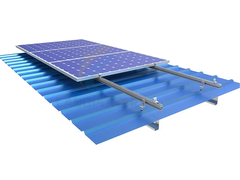 Trapezoidal Roof Hanger Bolt and L Feet Solar Mounting