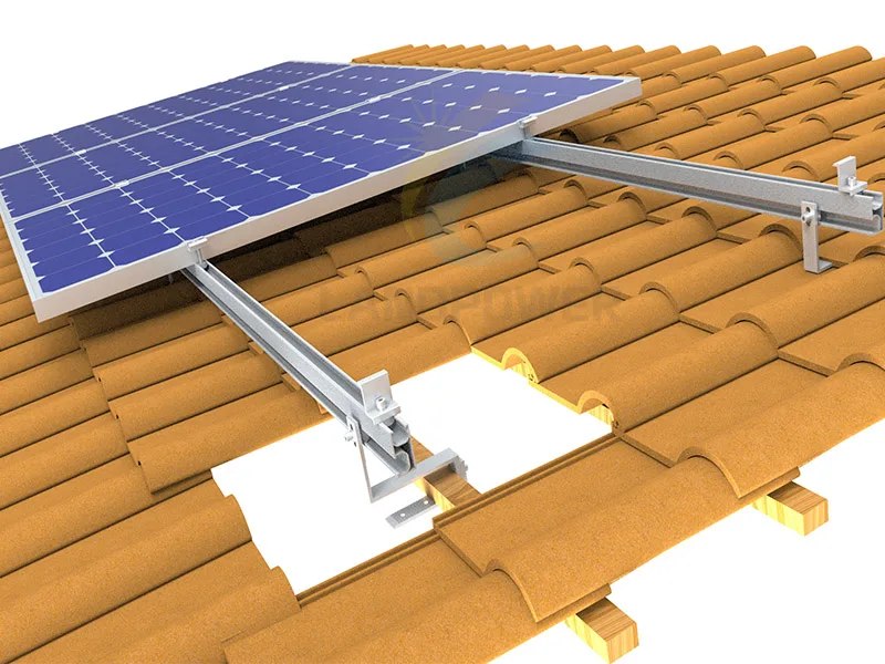 Adjustable Aluminium Tile Roof Hook Solar Mounting