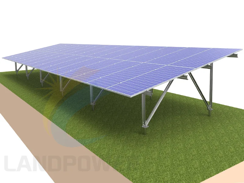 Ground Screw Steel Mounting Structure