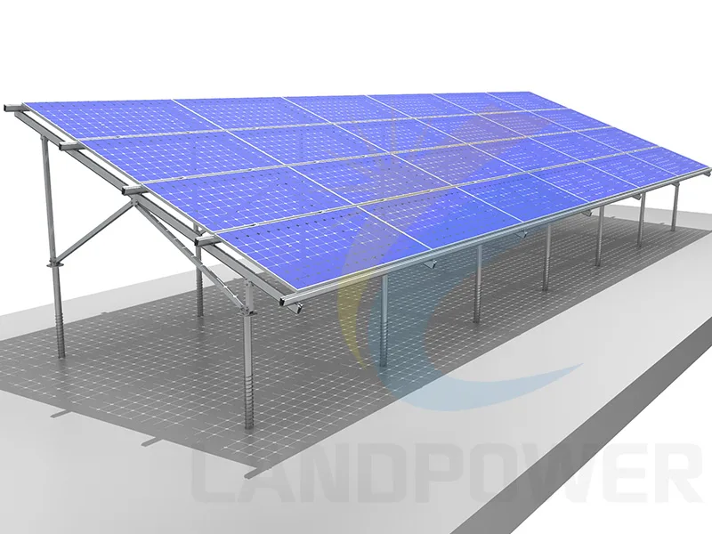 Bifacial Solar Panel Ground Mounting Structure