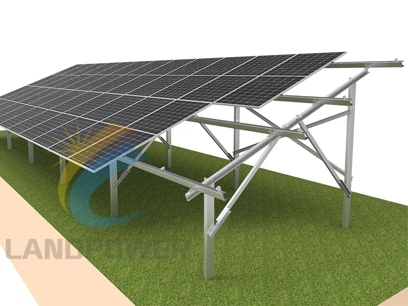 Pile Driven Steel Ground Mount Structure