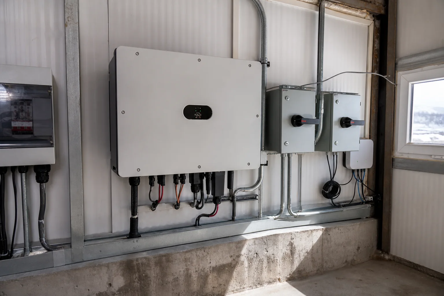 Cold-Climate Commercial Solar equipment configuration