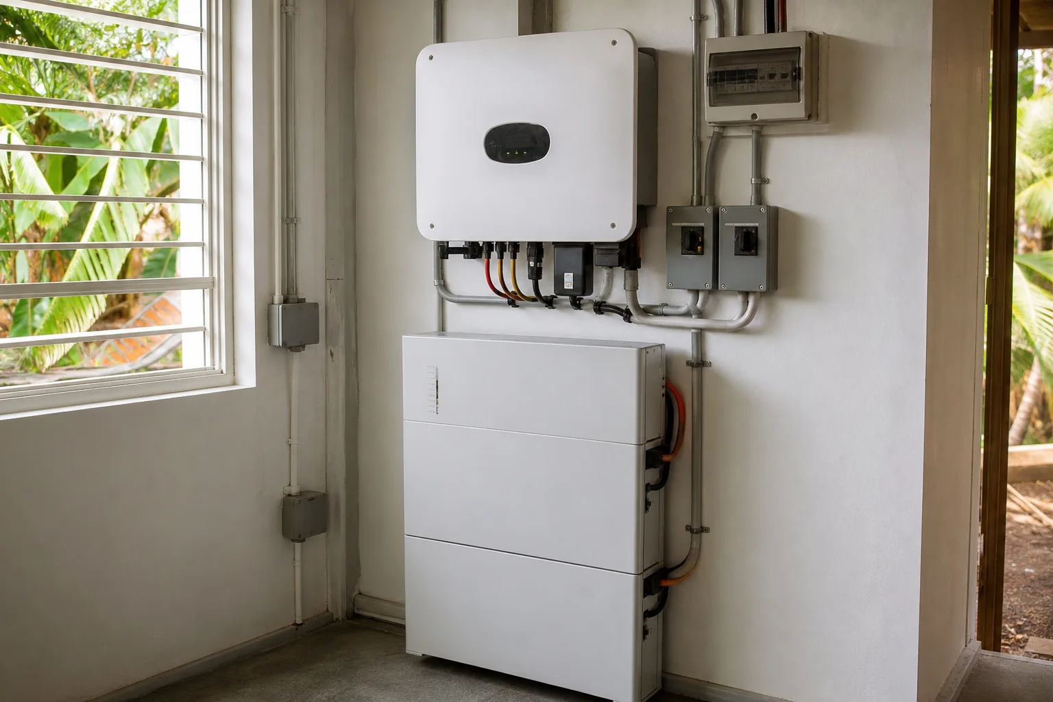 Residential Solar + Essential Backup equipment configuration